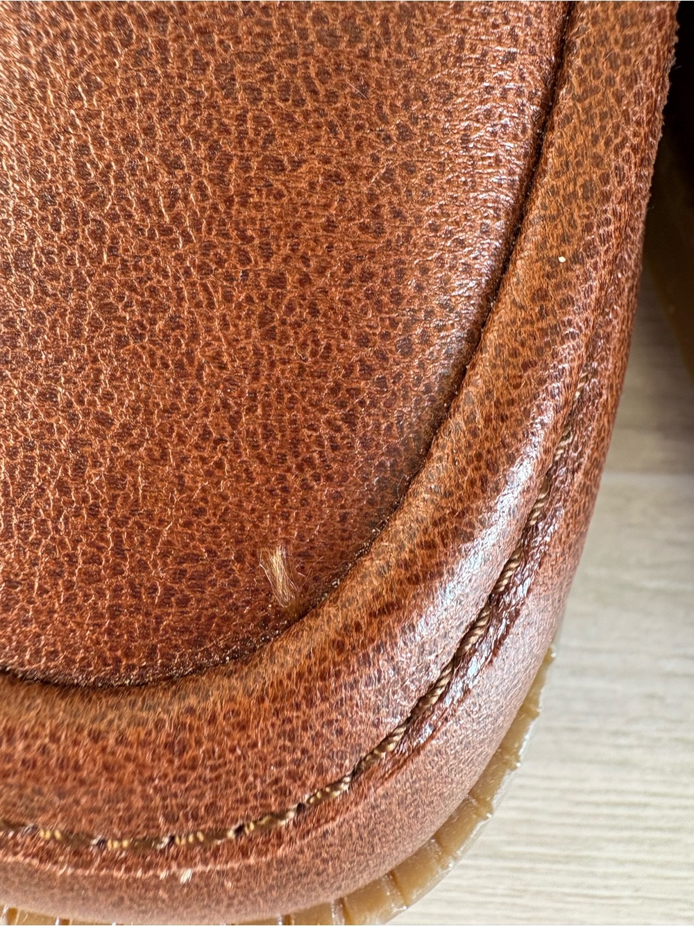Baretraps Women's Accord Penny Loafers Auburn Chunky Heel Size 8M EUC Comfort - Picture 6 of 9